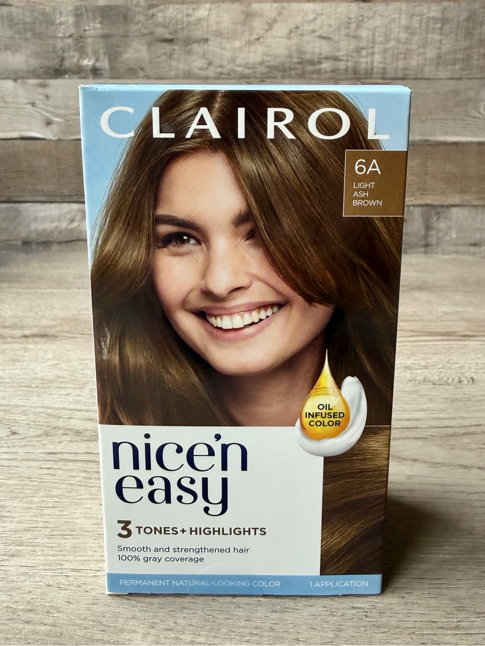 Clairol Nice'n Easy 6A Light Ash Brown Permanent Hair Color Sealed